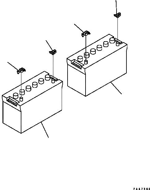 Схема запчастей Komatsu D41E-6 - АККУМУЛЯТОР ELETRICAL СИСТЕМА