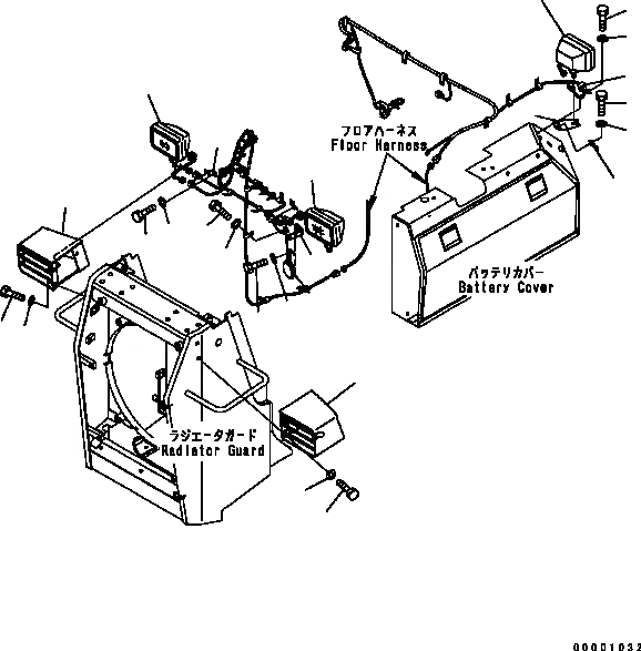 Схема запчастей Komatsu D41E-6 - ПЕРЕДН. ОСВЕЩЕНИЕ ELETRICAL СИСТЕМА