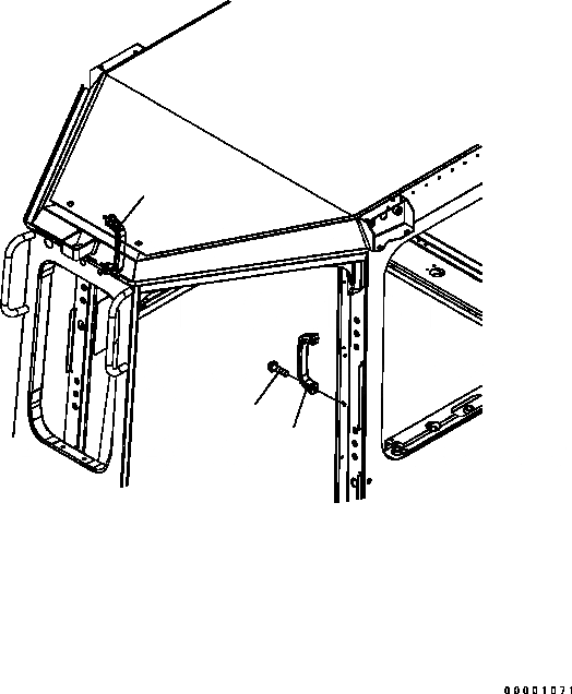 Схема запчастей Komatsu D41E-6 - КАБИНА (РУЧКА) КАБИНА ОПЕРАТОРА И СИСТЕМА УПРАВЛЕНИЯ