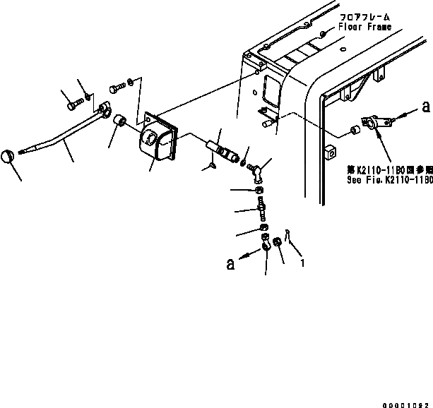 Схема запчастей Komatsu D41E-6 - ОСНОВН. КОНСТРУКЦИЯ (ТРАНСМИССИЯ РЫЧАГ БЛОКИРОВКИ) КАБИНА ОПЕРАТОРА И СИСТЕМА УПРАВЛЕНИЯ