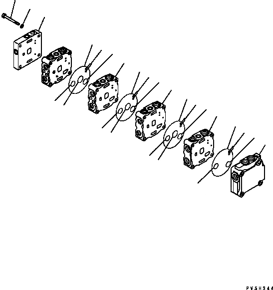 Схема запчастей Komatsu D41E-6 - УПРАВЛЯЮЩ. КЛАПАН (4-Х СЕКЦИОНН.) (/7) (ДЛЯ РЫХЛИТЕЛЬ) ОСНОВН. КОМПОНЕНТЫ И РЕМКОМПЛЕКТЫ