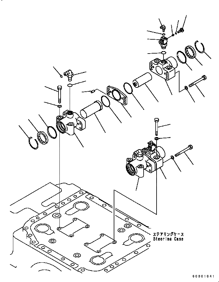Схема запчастей Komatsu D41E6T - СИЛОВАЯ ЛИНИЯ (РУЛЕВ. УПРАВЛЕНИЕ ПОРШЕНЬ) СИЛОВАЯ ПЕРЕДАЧА И КОНЕЧНАЯ ПЕРЕДАЧА