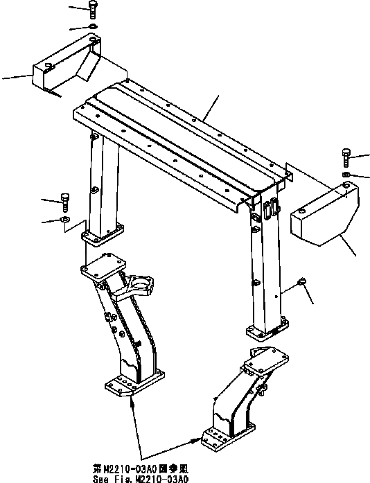 Схема запчастей Komatsu D41E6T - ROPS (С КАБИНОЙ) OPERATORґS ОБСТАНОВКА И СИСТЕМА УПРАВЛЕНИЯ