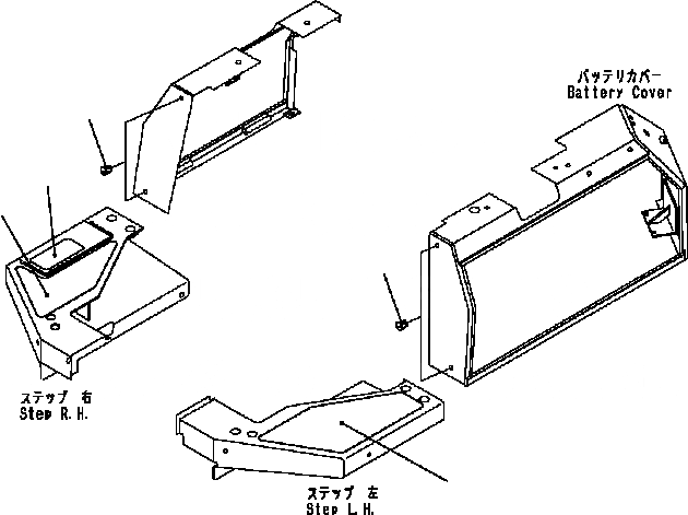 Схема запчастей Komatsu D41E6T - ЗАДН. ЧАСТИ КОРПУСА (NON SLIP) ЧАСТИ КОРПУСА