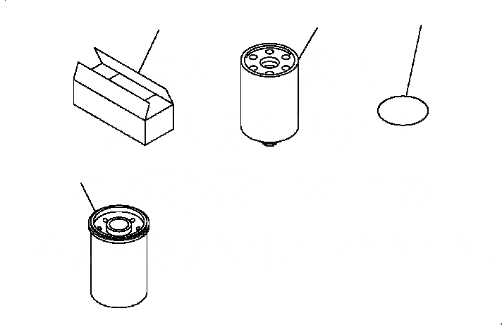 Схема запчастей Komatsu D41E6T - ЗАП. ЧАСТИ (MACHINE) АКСЕССУАРЫ