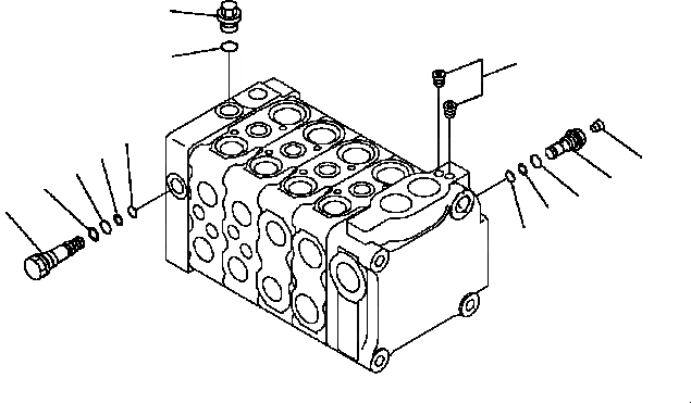 Схема запчастей Komatsu D41E6T - УПРАВЛЯЮЩ. КЛАПАН (4-Х СЕКЦИОНН.) (/7) (ДЛЯ РЫХЛИТЕЛЬ) ОСНОВН. КОМПОНЕНТЫ И РЕМКОМПЛЕКТЫ