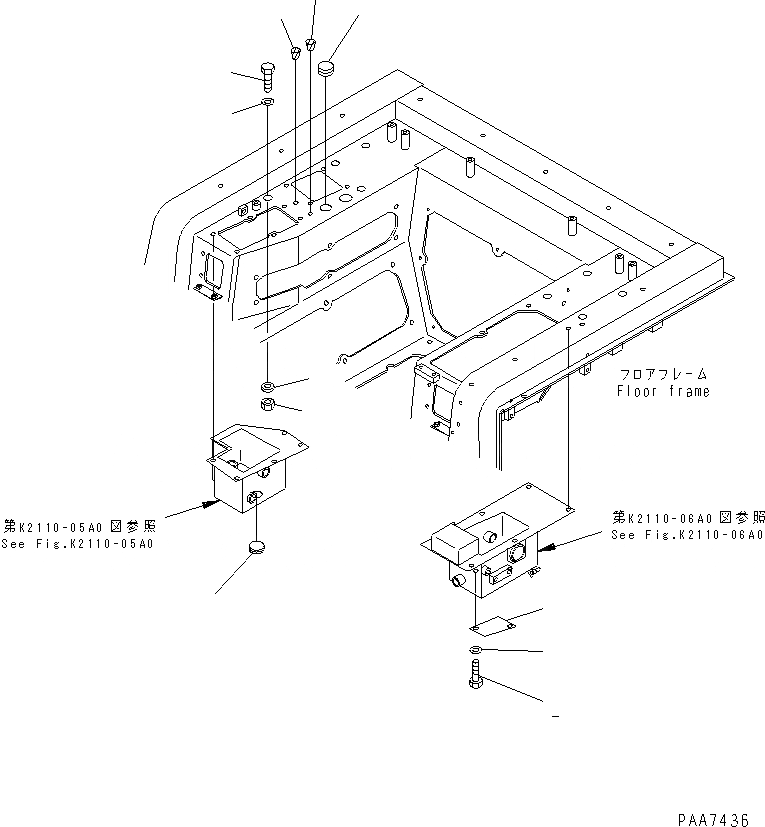 Схема запчастей Komatsu D41P-6 - ОСНОВН. КОНСТРУКЦИЯ (ЗАГЛУШКА) (С КАБИНОЙ) КАБИНА ОПЕРАТОРА И СИСТЕМА УПРАВЛЕНИЯ