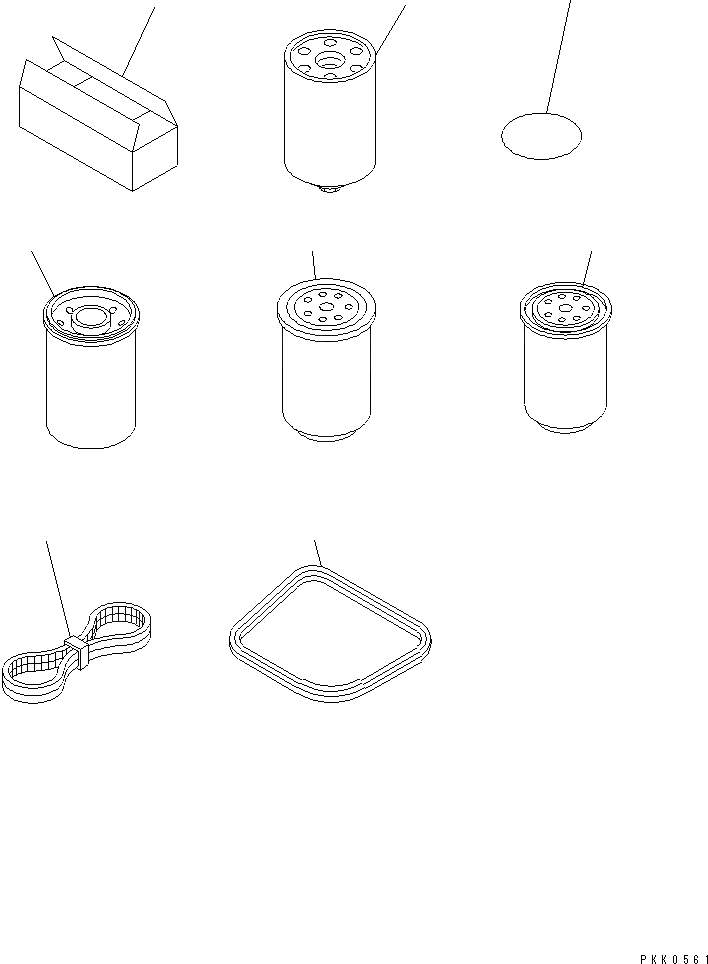 Схема запчастей Komatsu D41P-6 - ЗАП. ЧАСТИ (ДЛЯ EEC) АКСЕССУАРЫ
