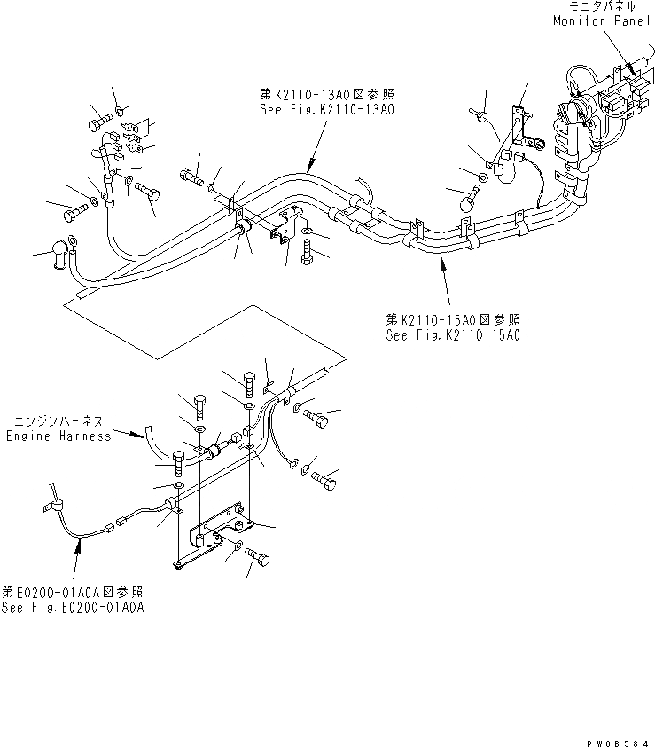 Схема запчастей Komatsu D41P-6 - VEHICLE ЭЛЕКТРОПРОВОДКА (ДАТЧИК ЭЛЕКТРОПРОВОДКА) ЭЛЕКТРИКА