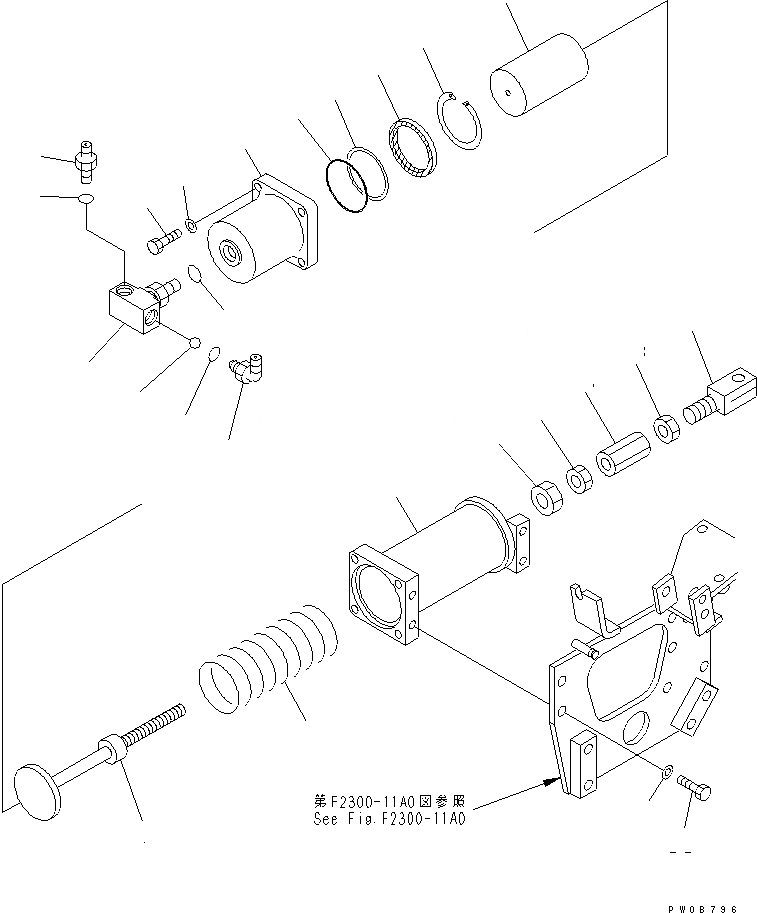 Схема запчастей Komatsu D41P-6 - СИЛОВАЯ ЛИНИЯ (ТОРМОЗН. ЦИЛИНДР) СИЛОВАЯ ПЕРЕДАЧА И КОНЕЧНАЯ ПЕРЕДАЧА