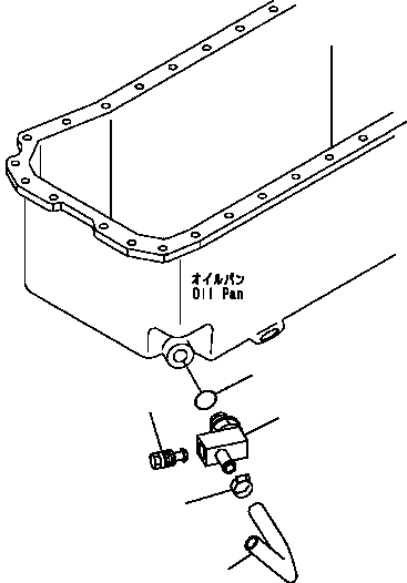 Схема запчастей Komatsu D41P-6 - МАСЛЯНЫЙ ПОДДОН КОМПОНЕНТЫ ДВИГАТЕЛЯ