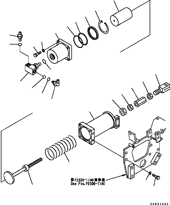 Схема запчастей Komatsu D41P-6 - СИЛОВАЯ ЛИНИЯ (ТОРМОЗН. ЦИЛИНДР) СИЛОВАЯ ПЕРЕДАЧА И КОНЕЧНАЯ ПЕРЕДАЧА