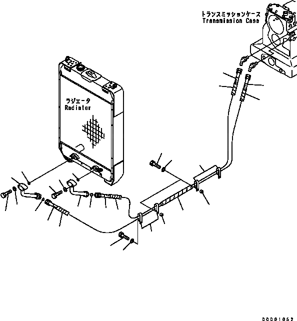 Схема запчастей Komatsu D41P-6 - СИЛОВАЯ ЛИНИЯ МАСЛ. ЛИНИЯ (ЛИНИЯ ОХЛАЖДЕНИЯ) СИЛОВАЯ ПЕРЕДАЧА И КОНЕЧНАЯ ПЕРЕДАЧА
