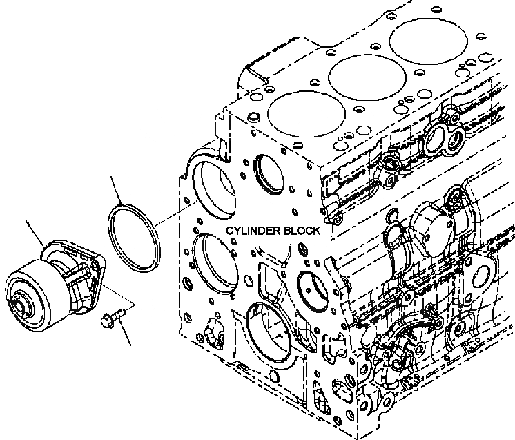 Схема запчастей Komatsu D51EX - A-AA ВОДЯНАЯ ПОМПА 