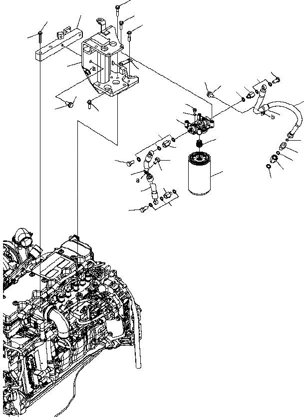 Схема запчастей Komatsu D61EX-15E0-BW - ТОПЛИВН. ФИЛЬТР. (ДЛЯ ПЛОХ. ТОПЛИВА) (№B99-) КОМПОНЕНТЫ ДВИГАТЕЛЯ