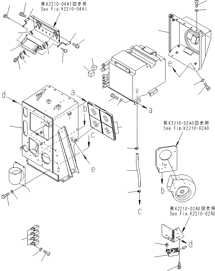 Схема запчастей Komatsu D61EX-15E0-BW - ПРИБОРНАЯ ПАНЕЛЬ (С КОНДИЦИОНЕРОМ И КОРПУС) (/) (ДЛЯ ОТОПИТЕЛЯ) КАБИНА ОПЕРАТОРА И СИСТЕМА УПРАВЛЕНИЯ