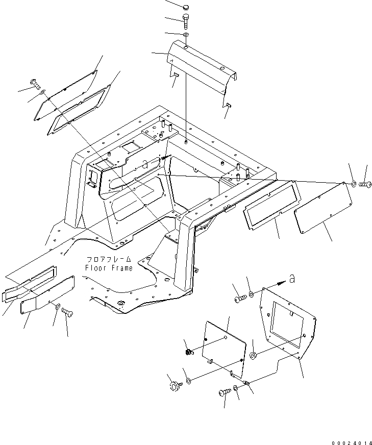 Схема запчастей Komatsu D61EX-15E0-BW - ПОДЛОКОТНИК КРЫШКА(ЗАДН. КРЫШКА) (ДЛЯ БЕЗ КАБИНЫ) КАБИНА ОПЕРАТОРА И СИСТЕМА УПРАВЛЕНИЯ