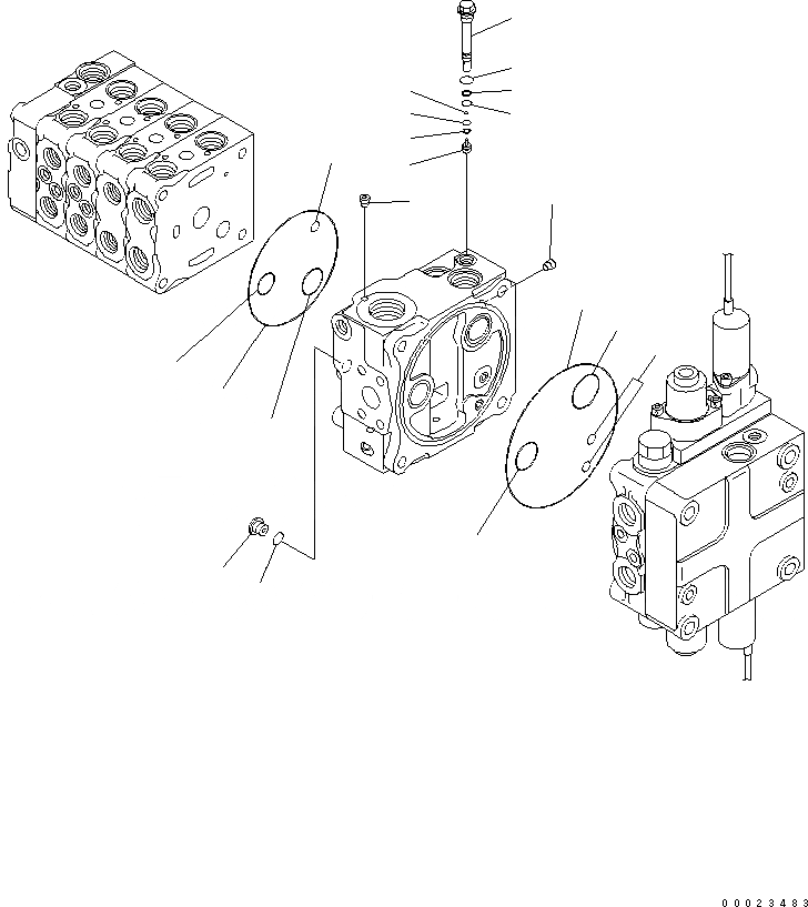 Схема запчастей Komatsu D61EX-15E0-BW - УПРАВЛЯЮЩ. КЛАПАН (5-СЕКЦИОНН.) (8/) (ДЛЯ PAT) ОСНОВН. КОМПОНЕНТЫ И РЕМКОМПЛЕКТЫ