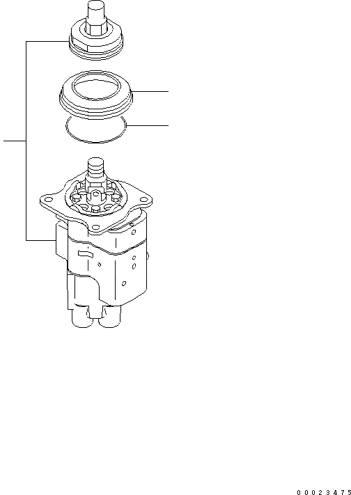 Схема запчастей Komatsu D61EX-15E0-BW - КЛАПАН PPC(ДЛЯ PAT) ОСНОВН. КОМПОНЕНТЫ И РЕМКОМПЛЕКТЫ
