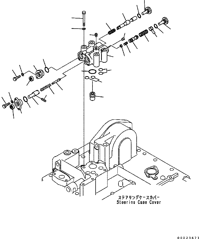 Схема запчастей Komatsu D61EX-15 - H.S.S.(КЛАПАН) F [СИЛОВАЯ ПЕРЕДАЧА И КОНЕЧНАЯ ПЕРЕДАЧА]