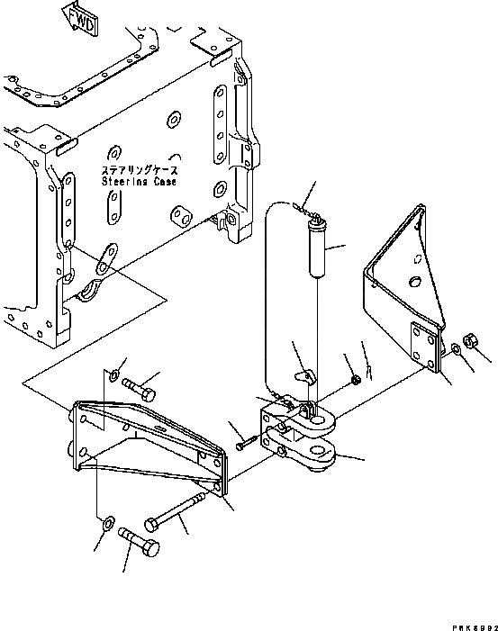 Схема запчастей Komatsu D61EX-15 - СЦЕПНОЕ УСТРОЙСТВО T [РАБОЧЕЕ ОБОРУДОВАНИЕ]