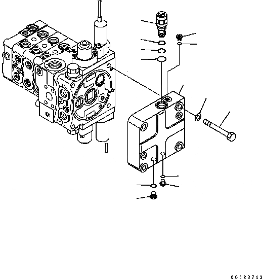 Схема запчастей Komatsu D61EX-15 - УПРАВЛЯЮЩ. КЛАПАН (4-Х СЕКЦИОНН.) (/) (ДЛЯ PAT) Y [ОСНОВН. КОМПОНЕНТЫ И РЕМКОМПЛЕКТЫ]