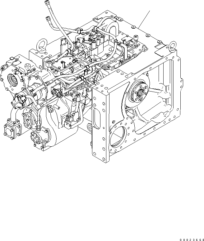 Схема запчастей Komatsu D61PX-15E0-BW - СИЛОВАЯ ЛИНИЯ СИЛОВАЯ ПЕРЕДАЧА И КОНЕЧНАЯ ПЕРЕДАЧА