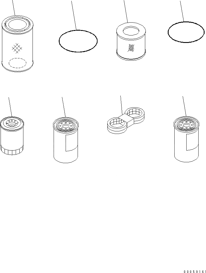 Схема запчастей Komatsu D61PX-15E0-BW - ЗАП. ЧАСТИ (ДЛЯ ПЛОХ. ТОПЛИВА) (№B99-) АКСЕССУАРЫ