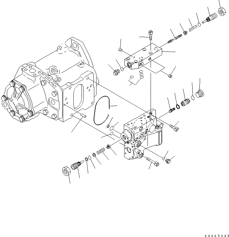 Схема запчастей Komatsu D61PX-15E0-BW - HSS НАСОС (/) ОСНОВН. КОМПОНЕНТЫ И РЕМКОМПЛЕКТЫ
