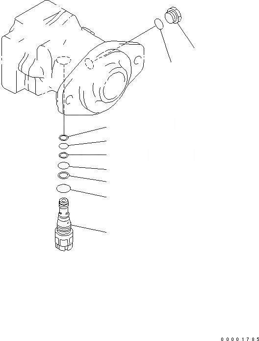 Схема запчастей Komatsu D61PX-15E0-BW - HSS МОТОР (/) ОСНОВН. КОМПОНЕНТЫ И РЕМКОМПЛЕКТЫ