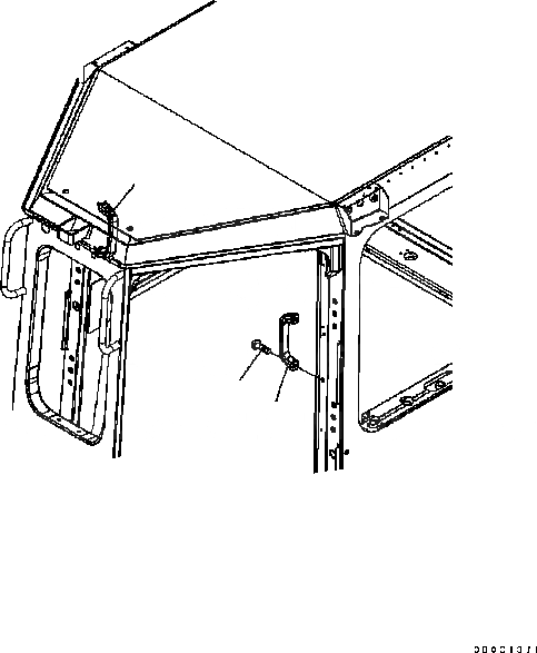 Схема запчастей Komatsu D61PX-15 - КАБИНА (РУЧКА) K [КАБИНА ОПЕРАТОРА И СИСТЕМА УПРАВЛЕНИЯ]