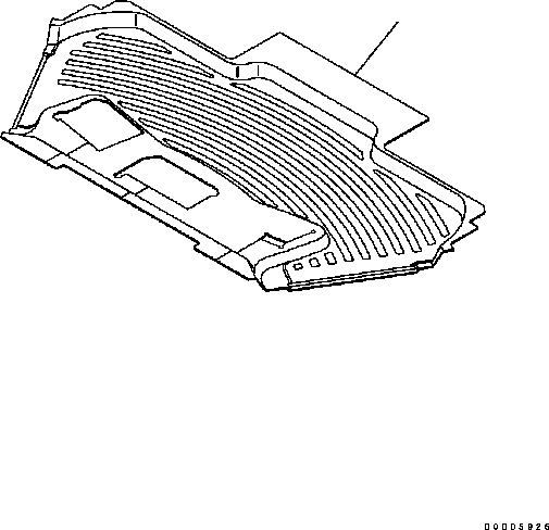 Схема запчастей Komatsu D61PX-15 - ПОКРЫТИЕ ПОЛА(С КАБИНОЙ) K [КАБИНА ОПЕРАТОРА И СИСТЕМА УПРАВЛЕНИЯ]