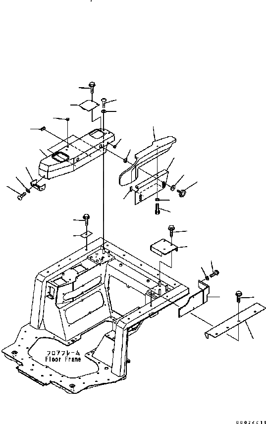 Схема запчастей Komatsu D61PX-15 - ПОДЛОКОТНИК КРЫШКА(БЕЗ КАБИНЫ) (С ЗАДН. НАВЕСН. ОБОРУД) K [КАБИНА ОПЕРАТОРА И СИСТЕМА УПРАВЛЕНИЯ]