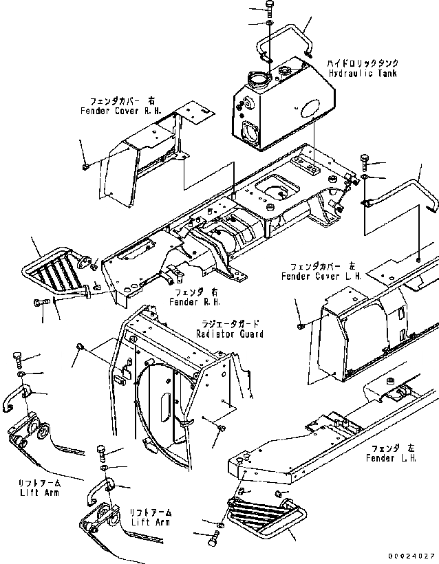 Схема запчастей Komatsu D61PX-15 - ПОРУЧНИ (С КАБИНОЙ) K [КАБИНА ОПЕРАТОРА И СИСТЕМА УПРАВЛЕНИЯ]