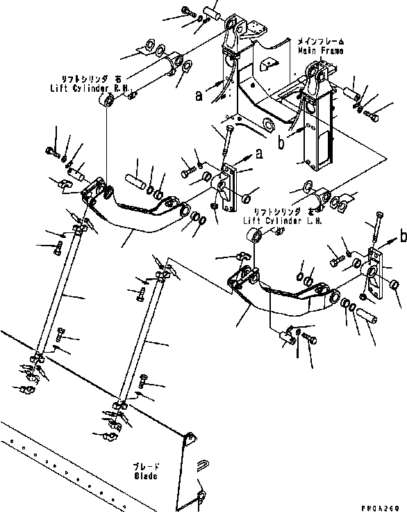Схема запчастей Komatsu D61PX-15 - РУКОЯТЬ И МЕХАНИЗМ (ПРЯМ. ОТВАЛ С ПЕРЕКОСОМ) T [РАБОЧЕЕ ОБОРУДОВАНИЕ]