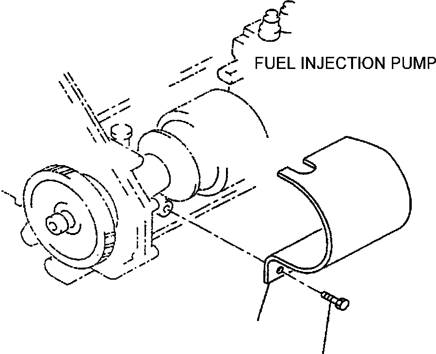 Схема запчастей Komatsu D87E-2 - FIG. A9-AD ЗАЩИТА - ТОПЛ. НАСОС ДВИГАТЕЛЬ