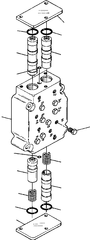 Схема запчастей Komatsu D87E-2 - FIG. F-A ТРАНСМИССИЯ - RANGE КЛАПАН СЕЛЕКТОРА СИЛОВАЯ ПЕРЕДАЧА И КОНЕЧНАЯ ПЕРЕДАЧА