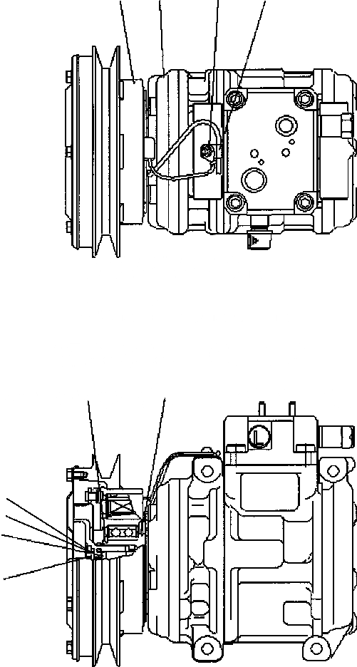 Схема запчастей Komatsu D87E-2 - FIG. K7-A REFRIGERANT КОМПРЕССОР КАБИНА ОПЕРАТОРА И СИСТЕМА УПРАВЛЕНИЯ