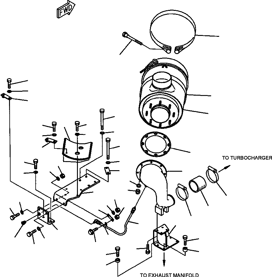 Схема запчастей Komatsu D87P-2 - FIG. A-AG ВОЗДУХООЧИСТИТЕЛЬ КРЕПЛЕНИЕ ДВИГАТЕЛЬ