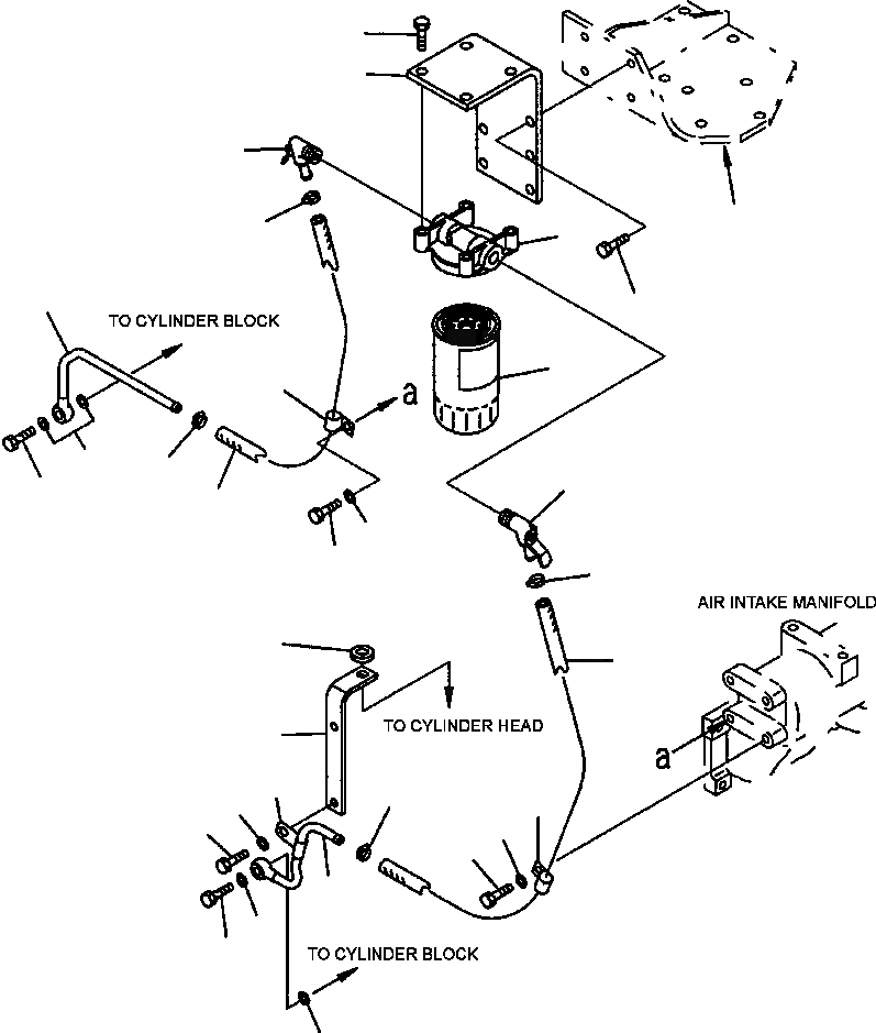 Схема запчастей Komatsu D87P-2 - FIG. A-AC7 АНТИКОРРОЗ. ЭЛЕМЕНТ ДВИГАТЕЛЬ
