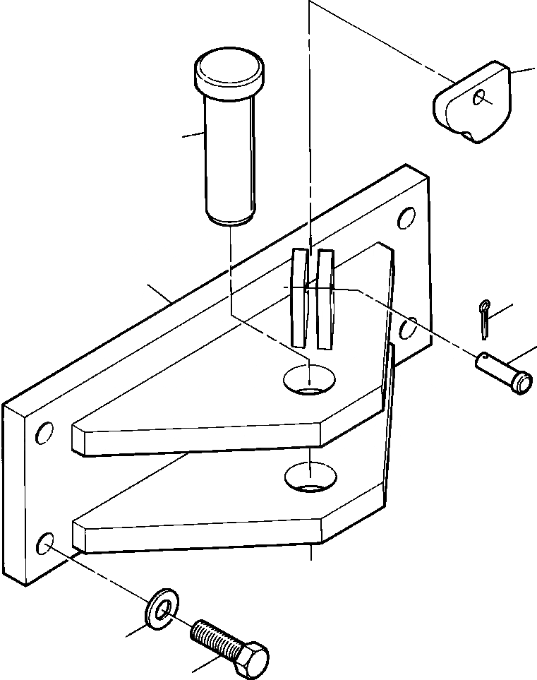 Схема запчастей Komatsu D87P-2 - FIG. T8-A RETRIEVAL СЦЕПКА РАБОЧЕЕ ОБОРУДОВАНИЕ