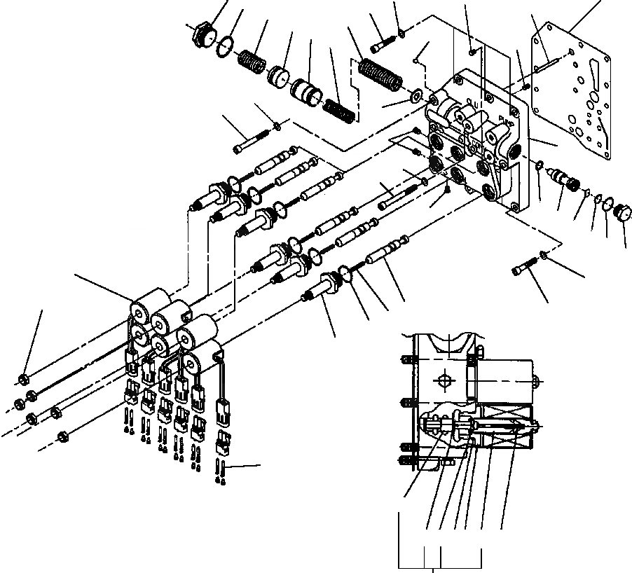 Схема запчастей Komatsu GD530A - КЛАПАН УПРАВЛЕНИЯ ТРАНСМИССИЕЙ ПРИВОД TRAIN