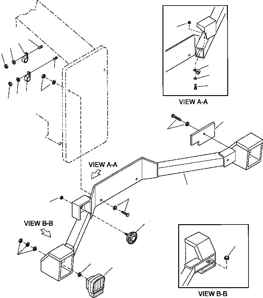 Схема запчастей Komatsu GD530A - HEADLIGHT И ЗВУК. СИГНАЛ. КРЕПЛЕНИЕ ЭЛЕКТР.