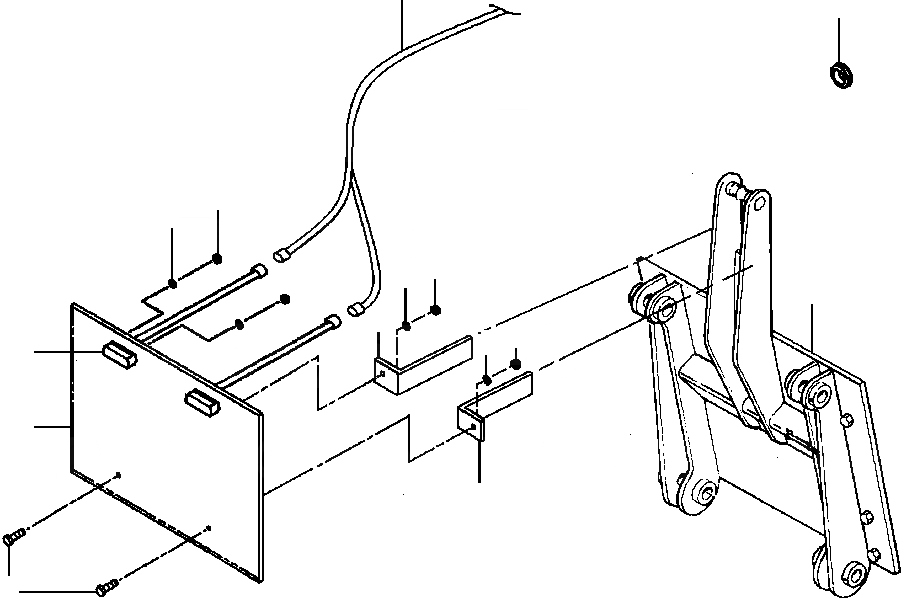 Схема запчастей Komatsu GD530A - ЗАДН. LICENSE ПЛАСТИНА КОРПУС С РЫХЛИТЕЛЕМ ЭЛЕКТР.