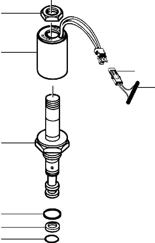 Схема запчастей Komatsu GD530A - СОЛЕНОИДНЫЙ КЛАПАН CARTRIDGE ГИДРАВЛS