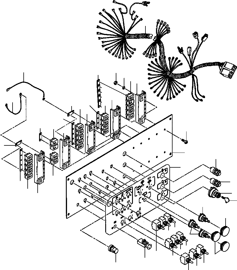 Схема запчастей Komatsu GD530A - КОНСОЛЬ ПЕРЕКЛЮЧАТЕЛЬ ПАНЕЛЬ INSTRUMENTS