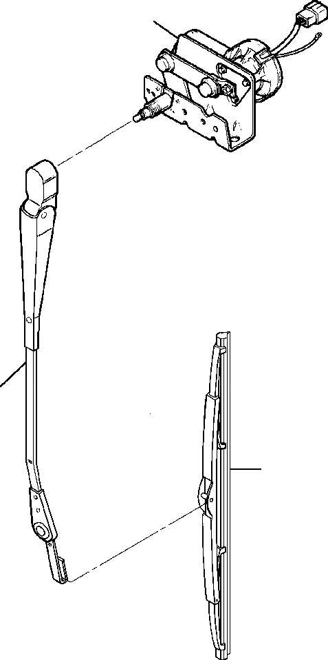 Схема запчастей Komatsu GD530A - ПЕРЕДН. И ЗАДН. ДВОРНИКИ ПОЛН. HEIGHT КАБИНА SUPERSTRUCTURE
