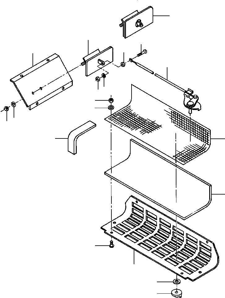 Схема запчастей Komatsu GD530A - КАБИНА ВЕНТИЛЯТОР С КОНДИЦ. SUPERSTRUCTURE