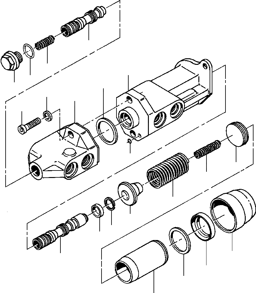 Схема запчастей Komatsu GD530A - ТОРМОЗНОЙ КЛАПАН заводской номер 9 & UP ТОРМОЗ.S