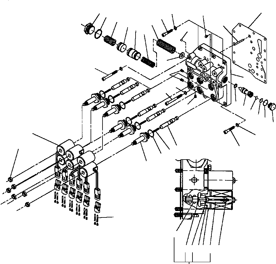 Схема запчастей Komatsu GD530A - КЛАПАН УПРАВЛЕНИЯ ТРАНСМИССИЕЙ ПРИВОД TRAIN
